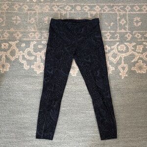 lululemon athletica Black Patterned Leggings